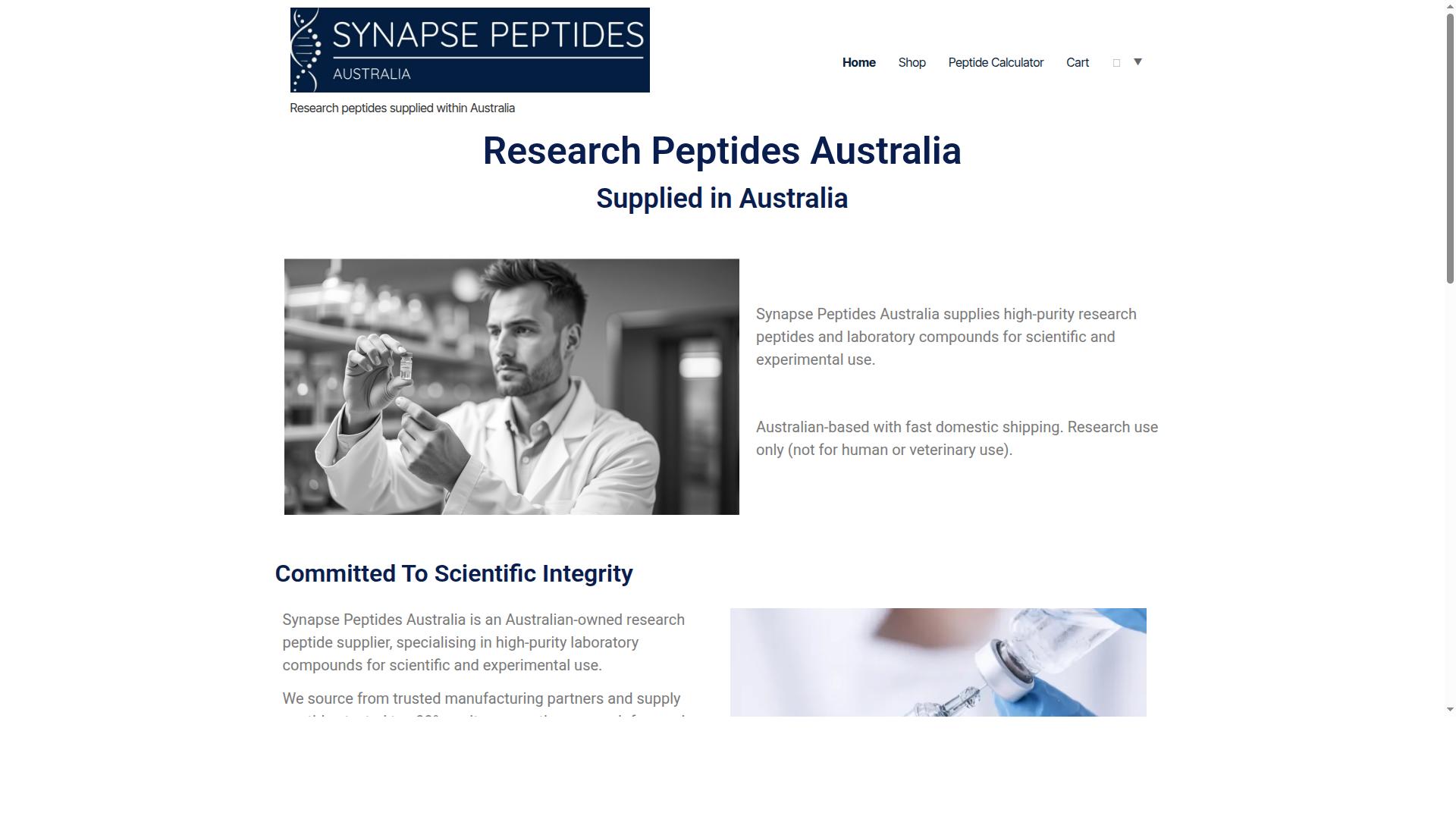 Verified Peptides for Tesamorelin website